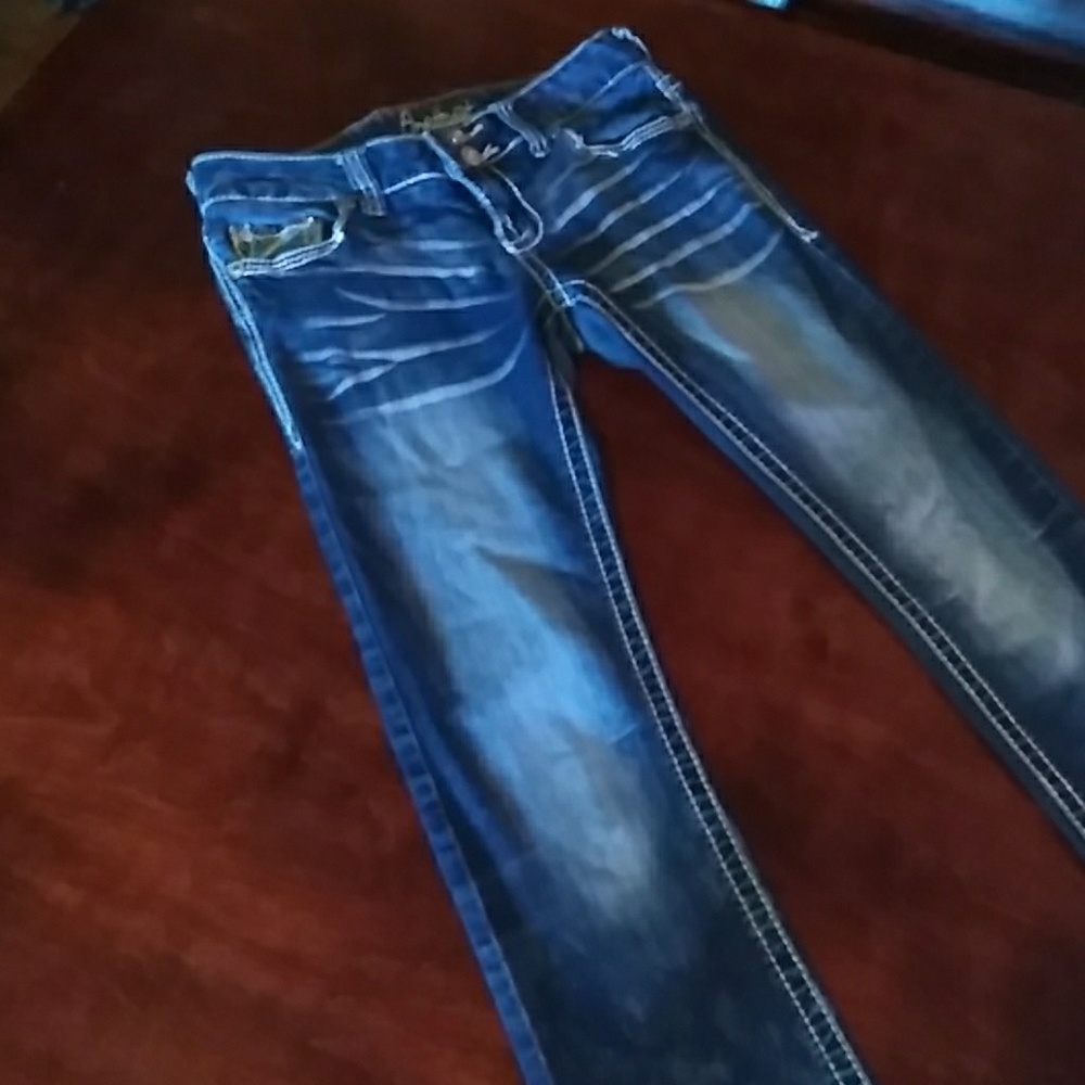 Washed out boot cut size 1 jeans